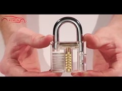 12pcs Nero Serraio Strumenti Serratura Pick Set Serratura trasparente kit di pratica di picking Strumenti