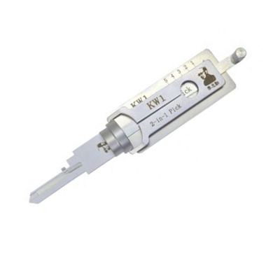 comprare Strumento di selezione di serrature Lishi KW1 5pin 2in1 Strumento di selezione e decodifica di serrature fabbricazione online