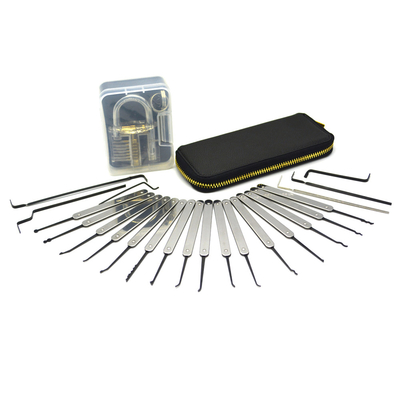 comprare Strumenti per fabbri in acciaio inossidabile 22pcs Auto Lock Pick Set con lucchetto pratico trasparente fabbricazione online