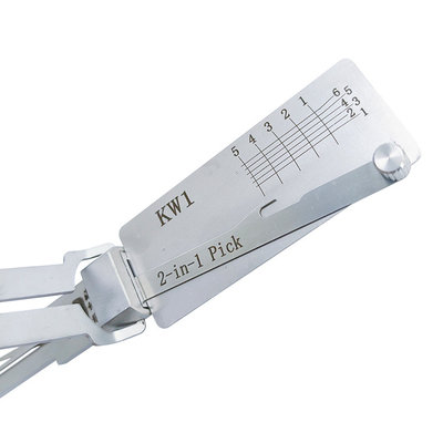 comprare Lishi House Lock Pick Silver Stainless Steel Door Lock Lishi 2in1 Picks Tool Kw1 Lockpick Set Decoder fabbricazione online