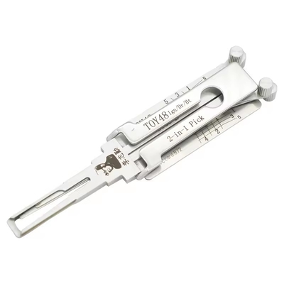 comprare Strumento di fabbro di alta qualità Toy48 Car Lishi 2 in 1 Reader Strumento di fabbro Auto Lock Pick Set fabbricazione online