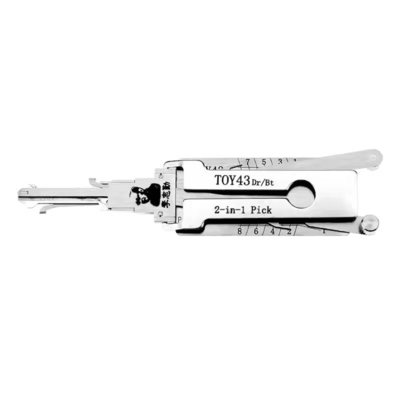 comprare Lishi Lock Pick For Cars Set TOY43 2-in-1 Pick Car Door Lock Pick Decoder Unlock Tool fabbricazione online