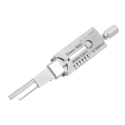 comprare Iseo R6 SS304 Civile Lishi 2in1 Strumenti per il prelievo di serrature Auto Serraio Strumenti Set chiave elettrica fabbricazione online