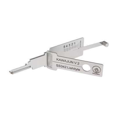 comprare Lishi 2in1 Residential Civilian tools Lock Cylinder Opening Tool(SS342) Reader for japan KAWAJUN Locksmith Tools fabbricazione online