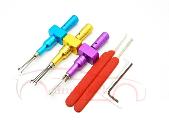 comprare Strumenti da fabbro in oro a sei pezzi con strumenti a forma di croce regolabili per il prelievo di serrature Pesa 140 g fabbricazione online