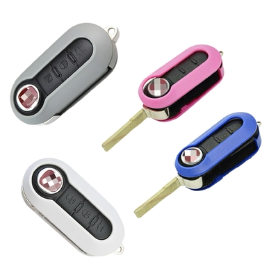 comprare Car Key Shell per F-iat 3 pulsanti Flip Remote Key Shell Opzioni di colore personalizzabili fabbricazione online