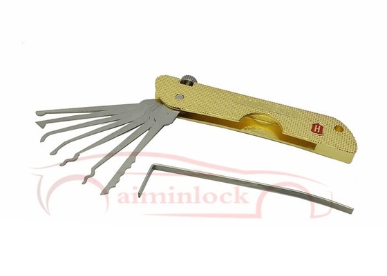 comprare 7 in 1 ripiegabile Confezione di serrature attrezzi per fabbri Haoshi Fold attrezzi per fabbri (giallo) fabbricazione online