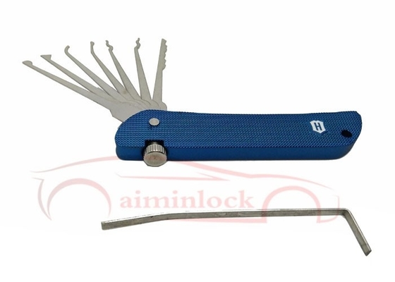comprare 7 in 1 pieghevole per il prelievo di serrature Strumenti di fabbro Haoshi Fold Strumenti di fabbro (blu) fabbricazione online