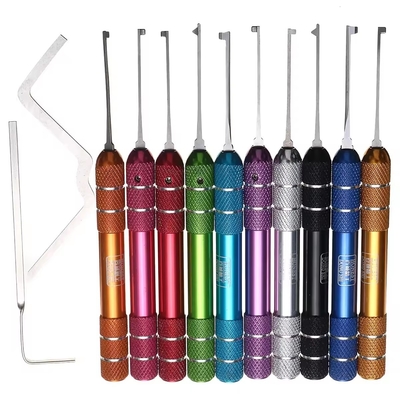 Serraio Kaba Serratura sceglie 12 in 1 Pratica Serratura Sceglie Sblocco Strumento Set Chiavi Rimuovere Strumenti