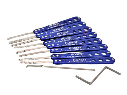 Strumenti da fabbro per casseforti 8 in 2 Set di grimaldelli a uncino